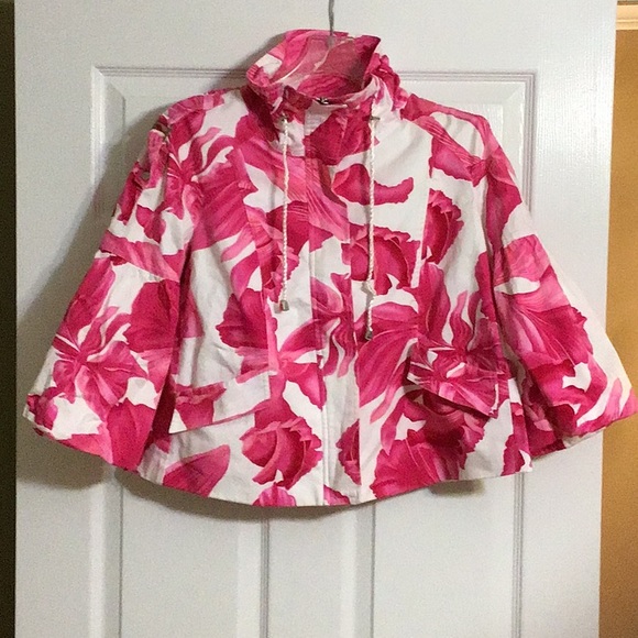 Cache Jackets & Blazers - CACHE Pink and White Jacket